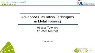 Abaqus Tutorial Deep Drawing with Anisotropy 1 Theory [upl. by Llerdnek]