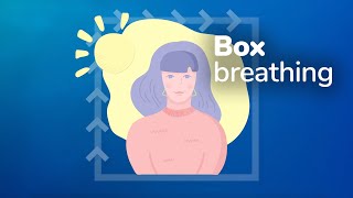 Box breathing relaxation technique how to calm feelings of stress or anxiety [upl. by Erika]