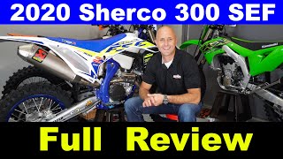 Best 4 Stroke Yet 2020 Sherco 300 SEF Factory Full Review  Dirt Bike [upl. by Nehpets]