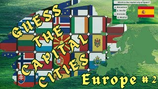 Guess the CapitalsEurope  Part 2  Also learn few fun facts guessthecapital funfact flagquiz [upl. by Vial]