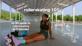 you only need 7 minutes to learn how to roller skate  rollerskate 101 [upl. by Coray]