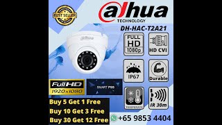 DAHUA CCTV Camera DH HAC T2A21 Night Vision Outdoor Dome Camera Ministry Agency CCTV Maintenance [upl. by Chancey]