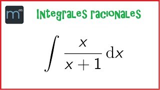 Integral racional sencilla fórmula del logaritmo integrales racionales primitivas [upl. by Eissahc]