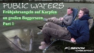 Frühjahrsangeln auf Karpfen an großen Baggerseen Part 1 [upl. by Siuqcram]