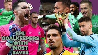 EPL 202324 SeasonTop 10 Goalkeepers With Most Saves [upl. by Patrice1]