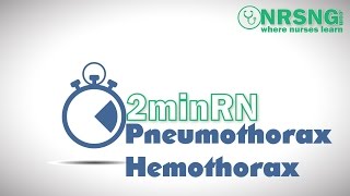 Pneumo and Hemothorax  Nursing Care for NCLEX [upl. by Aineval665]