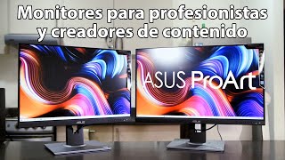 Monitores para profesionistas y creadores de contenido  ASUS ProArt PA248QV y PA278QV [upl. by Annaigroeg]