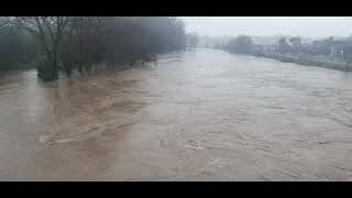 River crossing during a torrential rain [upl. by Rosalinda]