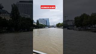 Hochwasser in Wien heavyrain hochwasser hochwassergefahr rain viralvideo foryou trending [upl. by Orazal538]