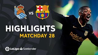 Highlights Real Sociedad vs FC Barcelona 16 [upl. by Freida]