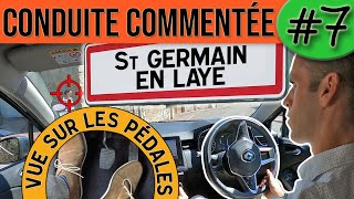 CONDUITE COMMENTÉE 7  Saint Germain en Laye  Permis 2021 [upl. by Leontine]