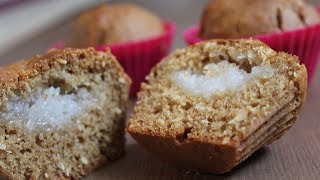 Recette de muffins vegan au coeur coco [upl. by Ahcsas476]