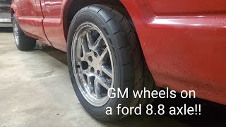 Redrilling a ford 88 bolt pattern to fit GM wheels [upl. by Ecad767]