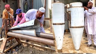 extremely amazing mass production process of cyclone dust collector for wheat pressing machine [upl. by Meares442]