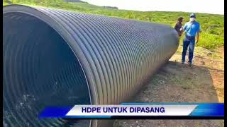 How to Install Culvert Pipe Pemasangan Resintech Malaysia Kulvart Triple Wall Profiled HDPE Pipe [upl. by Eillil884]