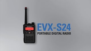 EVXS24 Portable Digital TwoWay Radio Compact Discreet Lightweight [upl. by Akinar]