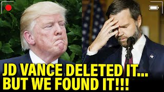 JD Vance DESTROYS TRUMP in LEAKED ESSAY [upl. by Ytima605]