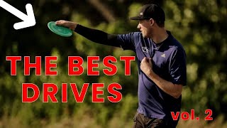 INSANE disc golf drives but they get better [upl. by Bartholomew343]