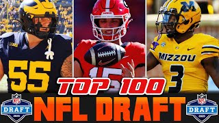 2025 NFL Draft  TOP 100 BIG BOARD [upl. by Bannasch90]