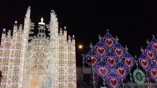 Le luminarie di Scorrano Santa Domenica 2015 [upl. by Ynohtnakram]