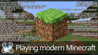 Playing modern Minecraft in ReactOS [upl. by Eetsirk]