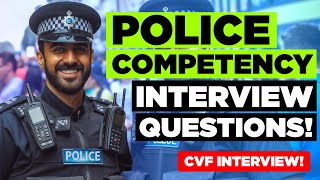 POLICE COMPETENCYBASED INTERVIEW QUESTIONS Police Officer Interview Questions amp Answers [upl. by Thaddus697]