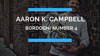 Bordogni  Complete Vocalises Number 4 Aaron K Campbell Euphonium [upl. by Shirline625]