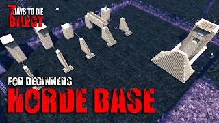 Beginners Guide to Horde Base TOP 5 LOOP Dropper Design  7 Days to Die [upl. by Joy343]