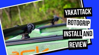 YakAttack RotoGrip paddle holder InstallIng a paddle holder on my Crescent Ultralite kayak [upl. by Noslien116]