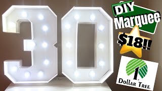 Dollar Tree Marquee Sign  DIY [upl. by Ahsertal]