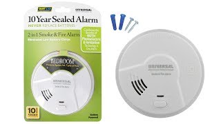 USI Bedroom 2in1 Smoke and Fire Smart Alarm with 10Year Sealed Battery amp USST MIB3050S [upl. by Kala770]