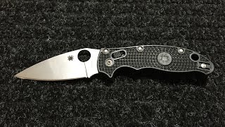 Spyderco Manix 2 Lightweight  CTSBD1 Black  FRCP  Overview [upl. by Lorry]