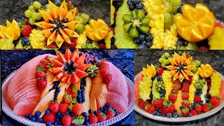 Healthy Fruit Platter  CATERING STYLE  Fruit Tray to Impress PARTY FAVORITE in 10 MINUTES [upl. by Dorena]