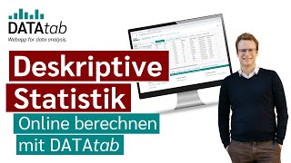 Deskriptive Statistik Online berechnen mit DATAtab [upl. by Enyalaj602]