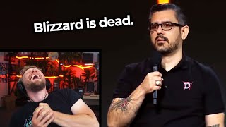 Quin LOSES IT Watching Blizzard Honest Conference [upl. by Airdnua]