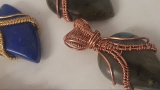 simple cabochon setting using woven wire [upl. by Rora390]