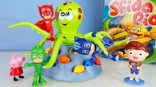 SFIDA la PIOVRA i Pj Masks sfidano Splash e Peppa Pig Challenge divertente [upl. by Bordiuk727]