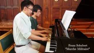 Franz Schubert  Marche Militaire Op 51 No 1 in D by Patrick Tua amp Sun Thathong [upl. by Raines]