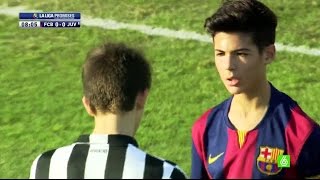 Una fea patada sobre el capitán del Barça causa el primer pique del torneo [upl. by Yesnikcm]