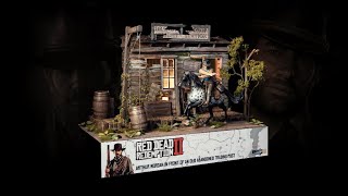 Arthur Morgan in front of an old abandoned trading post  Red Dead Redemption 2 diorama build [upl. by Lajet7]