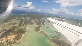 Landing at Providenciales  Turk and Caicos Islands [upl. by Zerimar805]