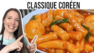 RECETTE DE TTEOKBOKKI FACILE ET RAPIDE STREET FOOD CORÉEN  HOP DANS LE WOK [upl. by Baxter503]