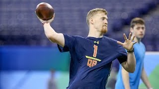 CJ Beathard 2017 Combine Workout [upl. by Ateiram]