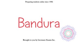 Bandura  ASWB NCE NCMHCE MFT Exam Prep and Review [upl. by Greenwell]