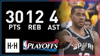 LaMarcus Aldridge Full Game 5 Highlights Spurs vs Warriors 2018 Playoffs  30 Pts 12 Reb 4 Ast [upl. by Thurman703]