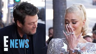 Gwen Stefani TEARS UP at Walk of Fame Ceremony Thanks to Sweet Blake Shelton  E News [upl. by O'Meara660]