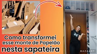 Como fazer Sapateira de Papelão em L Parece MDF [upl. by Ingalls]