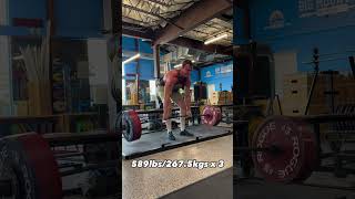 589bs2675kgs x 3 Deadlift [upl. by Chivers]