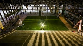 A Colossal transformation Watch a Dallas theater stage transform into a football field [upl. by Marb819]