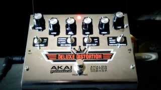 Akai Deluxe Distortion Pedal Test HD [upl. by Intihw946]